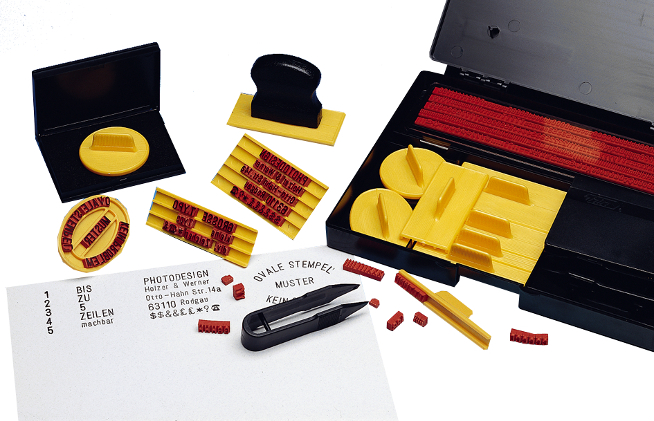 Bild von WEDO Typendruckerei mit 601 Stempeltypen Inhalt: 405 Stempeltypen inkl. Zahlen - Schrifthöhe: 4 mm (66 416)