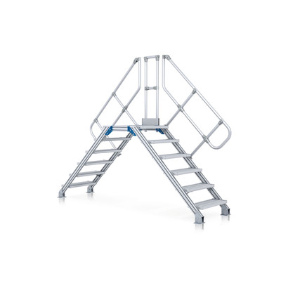 Bild von ZARGES LM-Überstieg 60° 9 Stufen, 800 mm breit, Höhe 2.130 mm
