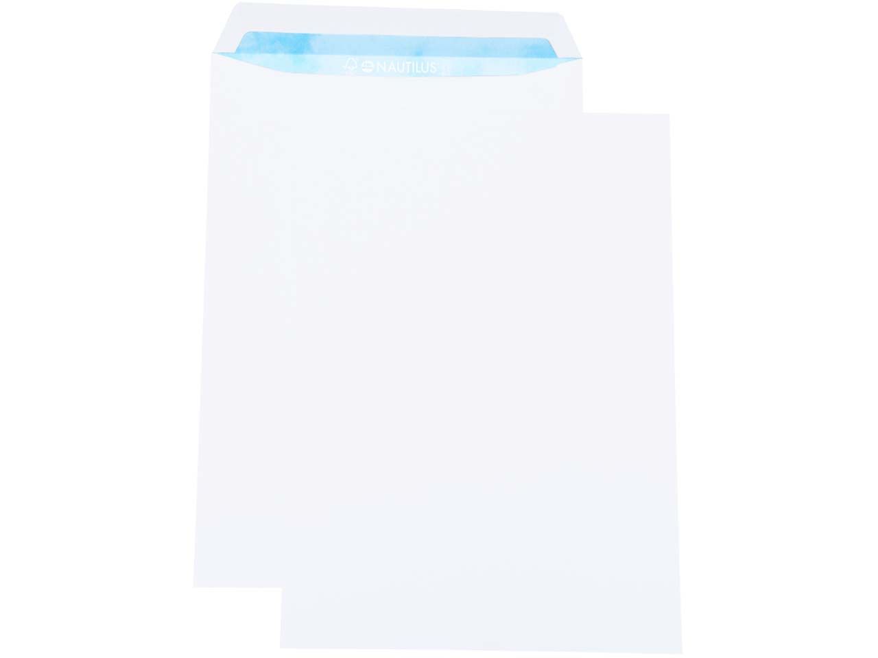 Bild von 250 Versandtaschen "Nautilus Super White" DIN C4, mit Haftklebung, ohne Fenster 120 g/m²