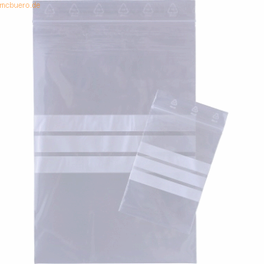 Bild von Neutralware, Verpackungsmaterial, Druckverschlussbeutel Masse: 70 x 100 mm (B x H) Dicke der Folie: 50 µm (100 Stück)