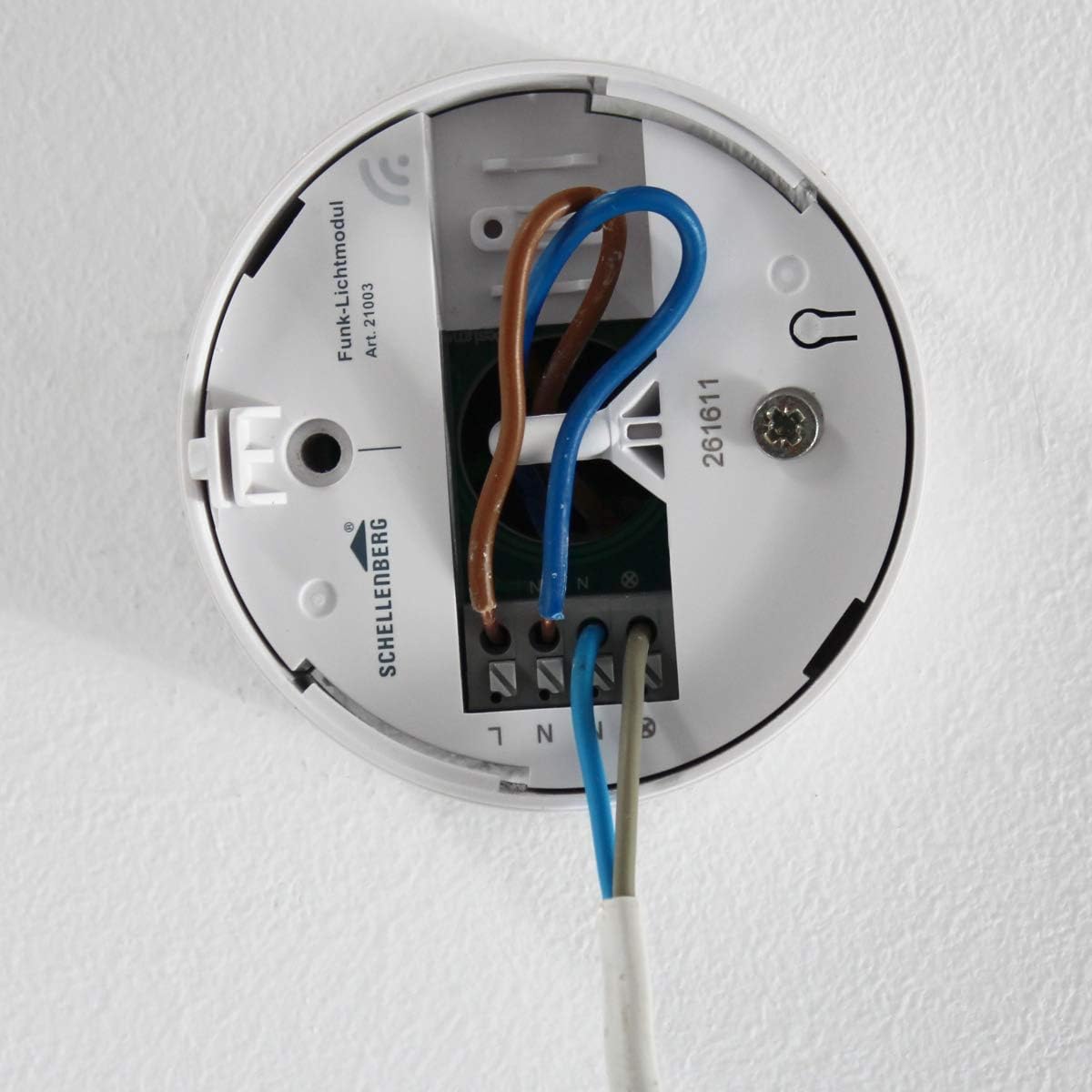 Bild von Schellenberg 21002 Funk-Lichtschalter Smart Home, Weiß, für Unterputz Montage, Lichtsteuerung per App, Fernbedienung und Zeitschaltuhr
