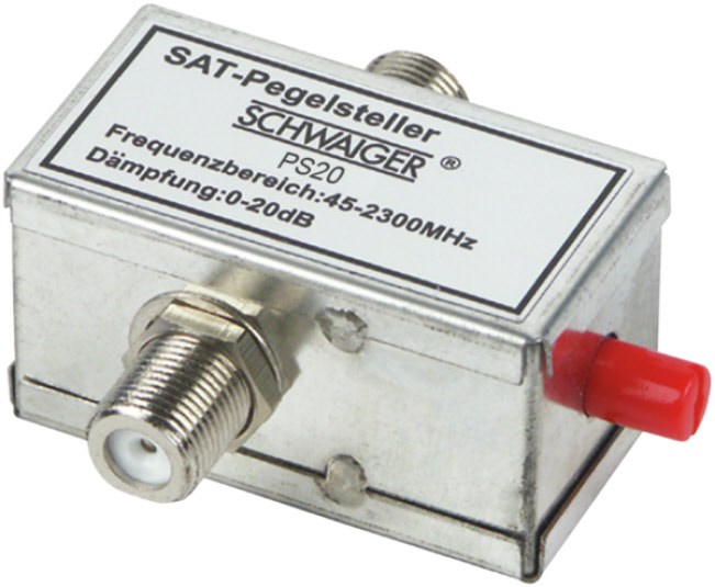 Bild von SAT Pegelsteller (0 - 20 dB) silber