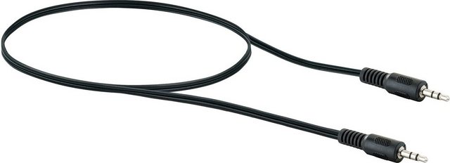 Bild von Schwaiger 2 x 3.5 mm 0.75 m 0.75 m 3.5 mm 3.5 mm schwarz Audio Kabel