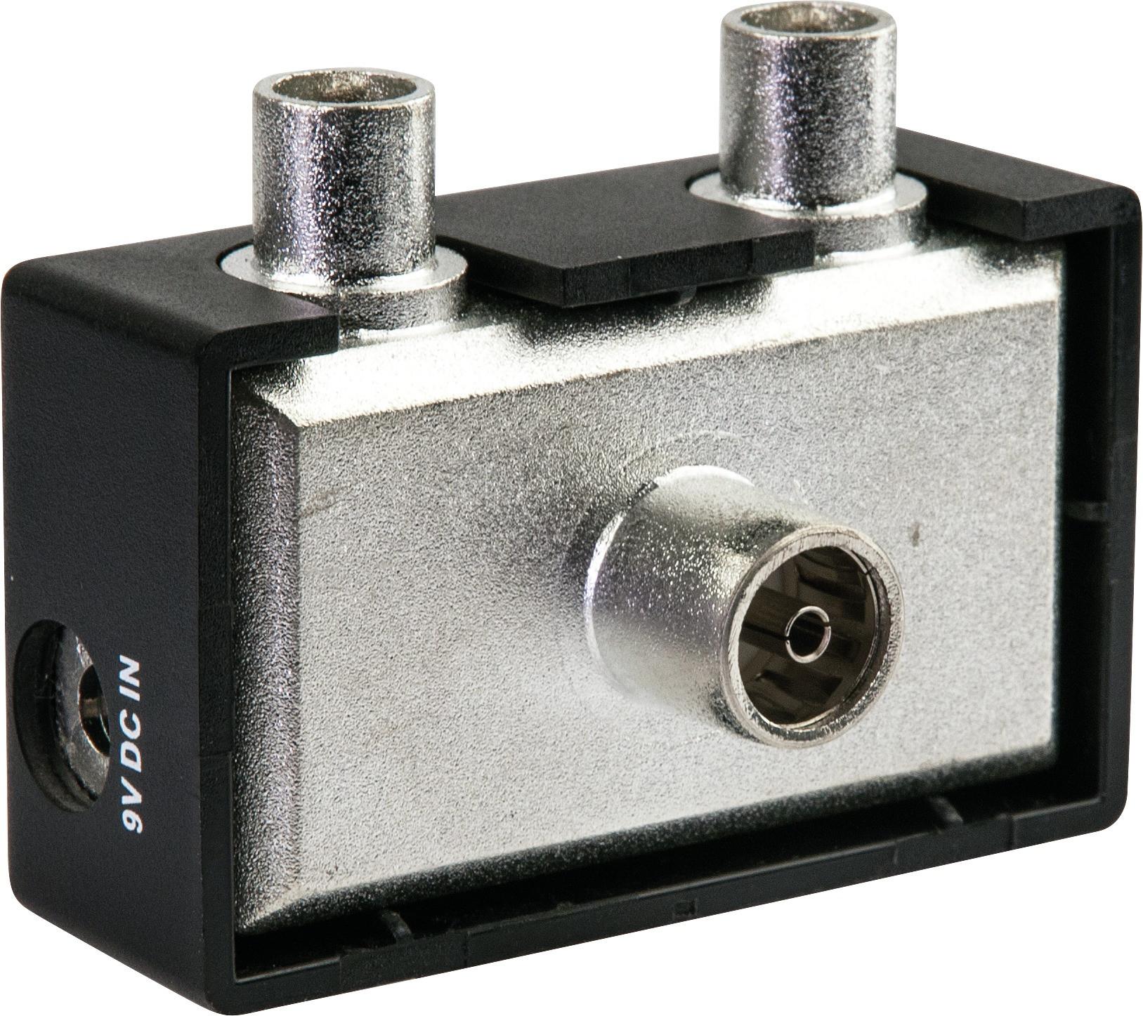 Bild von Schwaiger Zwei-Geräter Verstärker 8 dB /Silber (Verstärker), SAT Zubehör, Schwarz, Silber