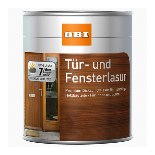 Bild von OBI Tür- und Fensterlasur Mahagoni 2,5 l