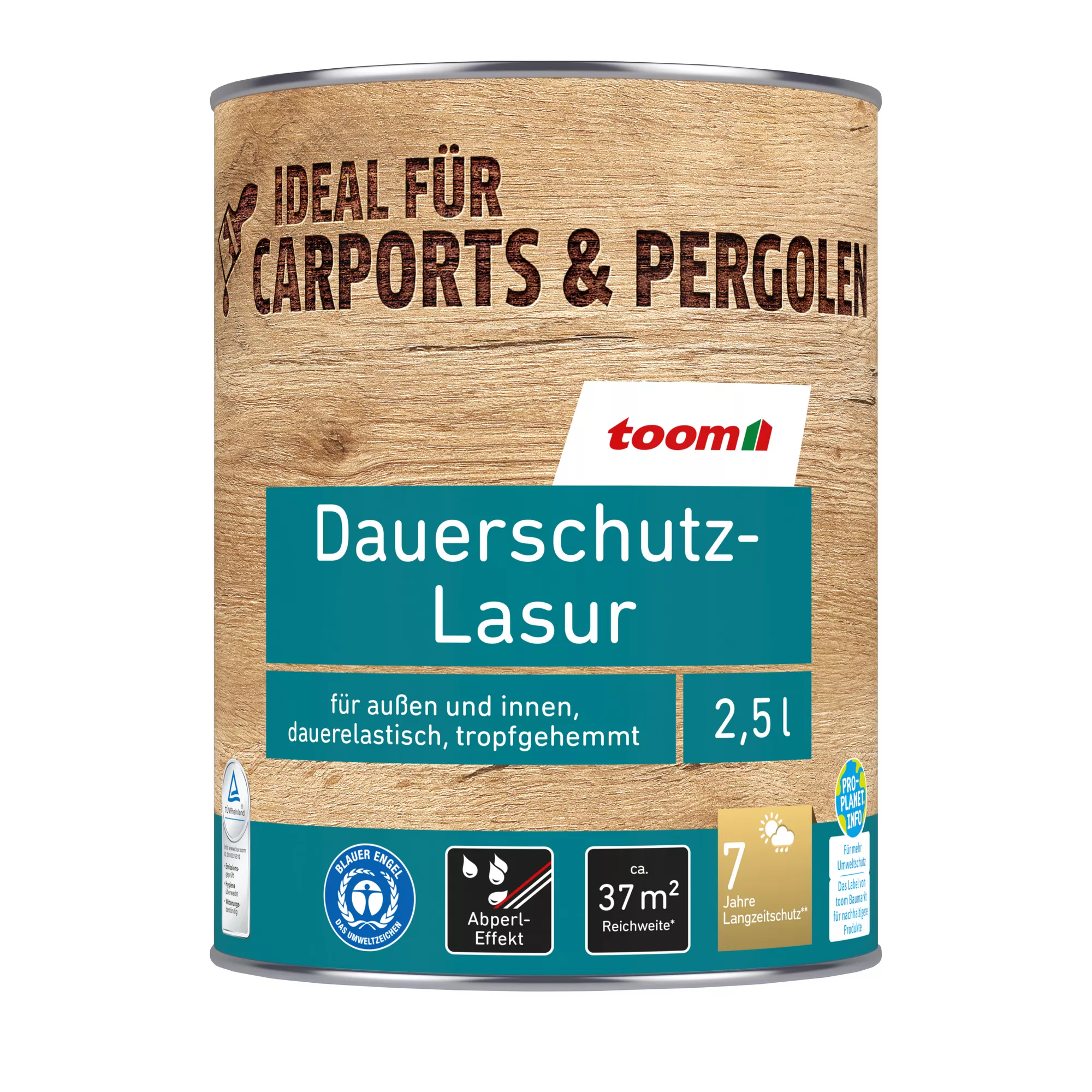 Bild von toom Dauerschutzlasur palisanderfarben 2,5 l