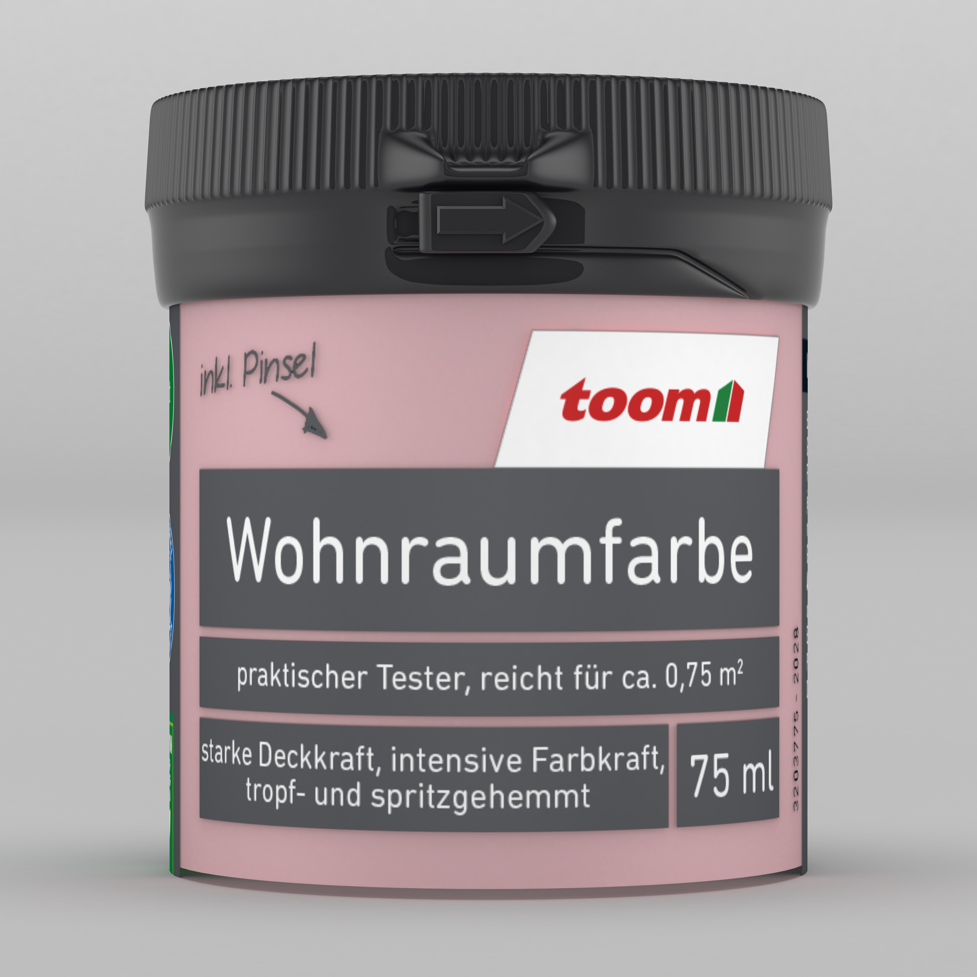 Bild von toom Wohnraumfarbe hellrosa matt 75 ml