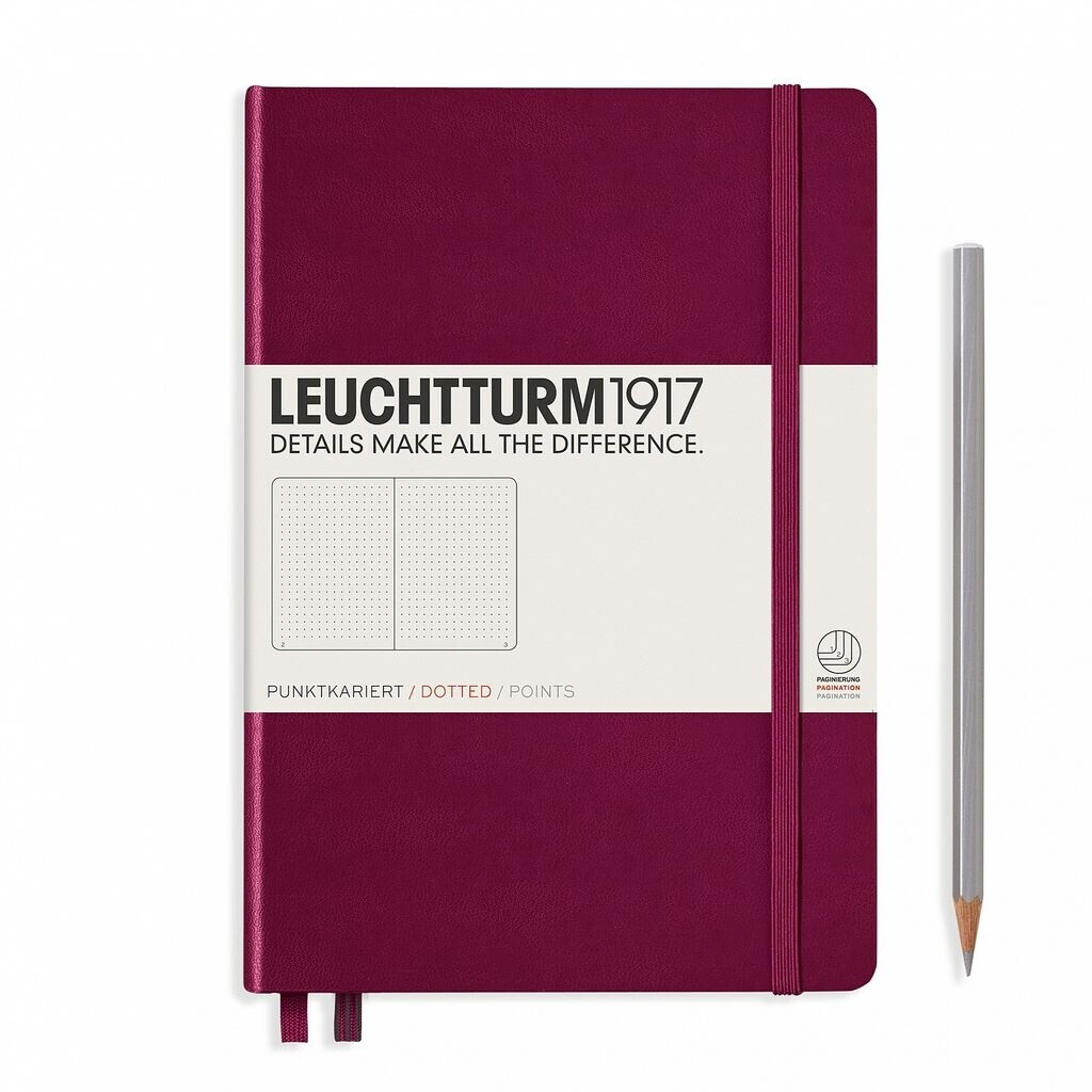 Bild von Leuchtturm1917 Medium Hardcover A5 249 nummerierte Seiten punktkariert Port Red (359695)