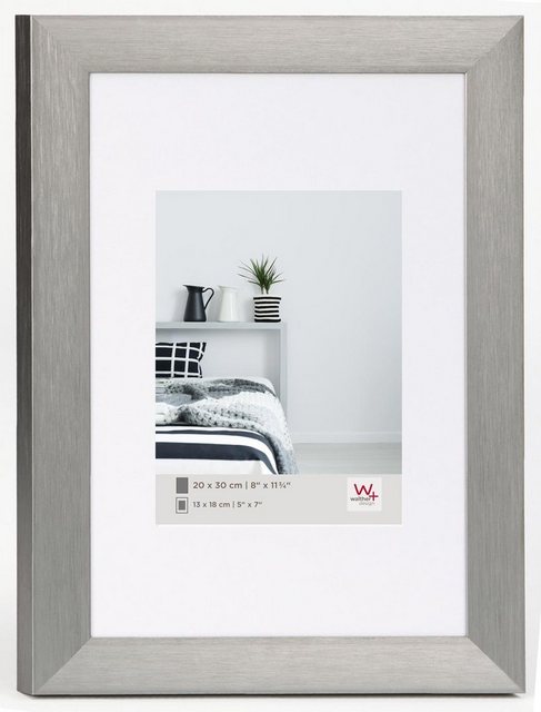 Bild von walther design Bilderrahmen stahl 30 x 40 cm Aluminium Aluline AL040D