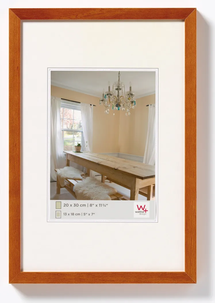 Bild von Walter Design Bilderrahmen »PEPPERS«, BxL: 21,9 x 32 cm, buchefarben, Holz - braun