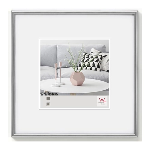 Bild von Walther Kunststoffrahmen KS220H Galeria 20x20cm silber