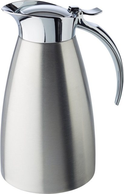 Bild von APS Isolierkanne »Advanced«, 0,6 l, Einhandautomatik, Edelstahl 18/8, doppelwandig