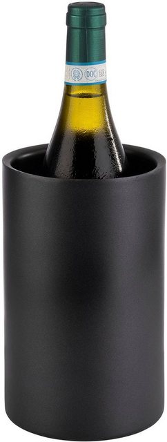 Bild von APS 36127 Doppelwandiger Flaschenkühler/Weinkühler für Flaschen mit max. Ø 10cm, schwarz/außen Ø 12 cm, H: 20 cm …