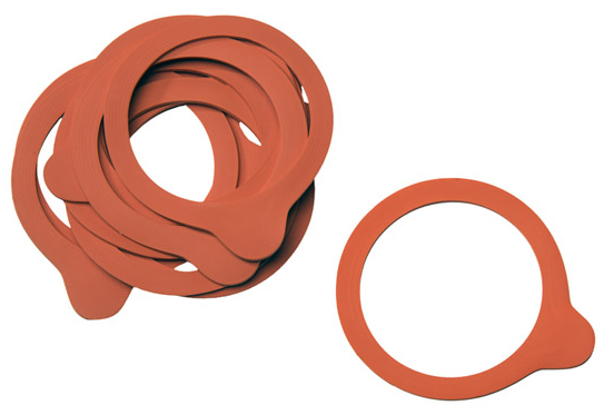 Bild von APS Gummiringe für Einmachgläser orange, 10 St.