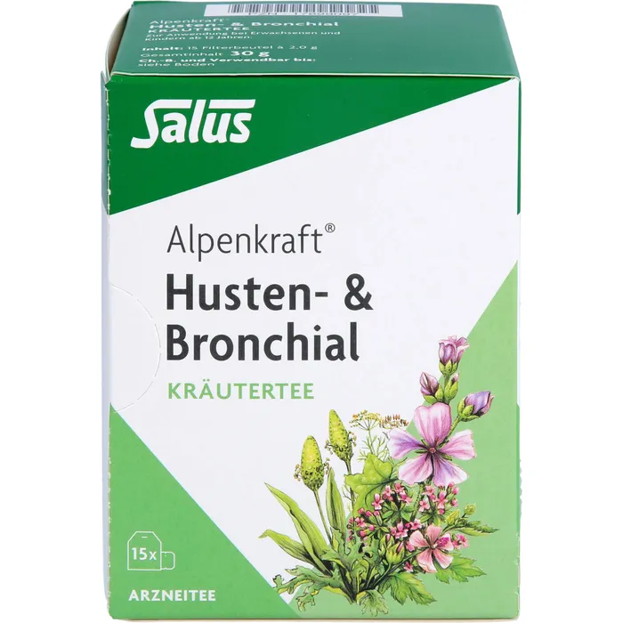 Bild von Alpenkraft Husten- & Bronchial Kräutertee Salus 15 Beutel - Bei Husten