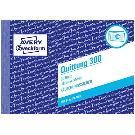 Bild von Avery Zweckform Formularbuch "300" Quittung ECF
