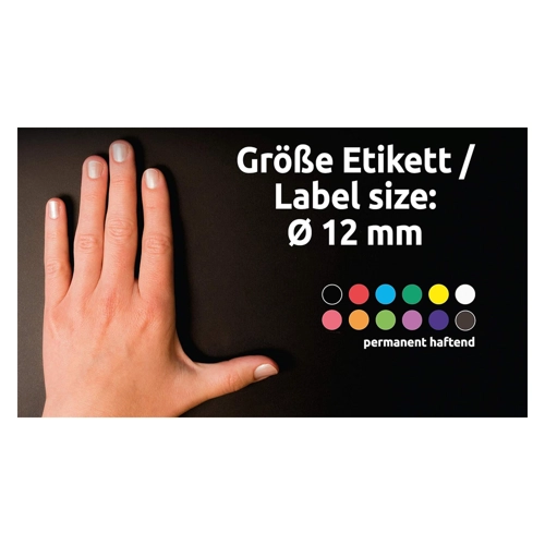 Bild von 3115 Markierungspunkte - Ø 12 mm, 5 Blatt/270 Etiketten, violett