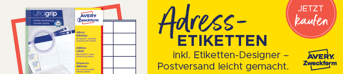 Bild von Avery Zweckform Adressetiketten 63,5x33,9mm VE=600 Stück
