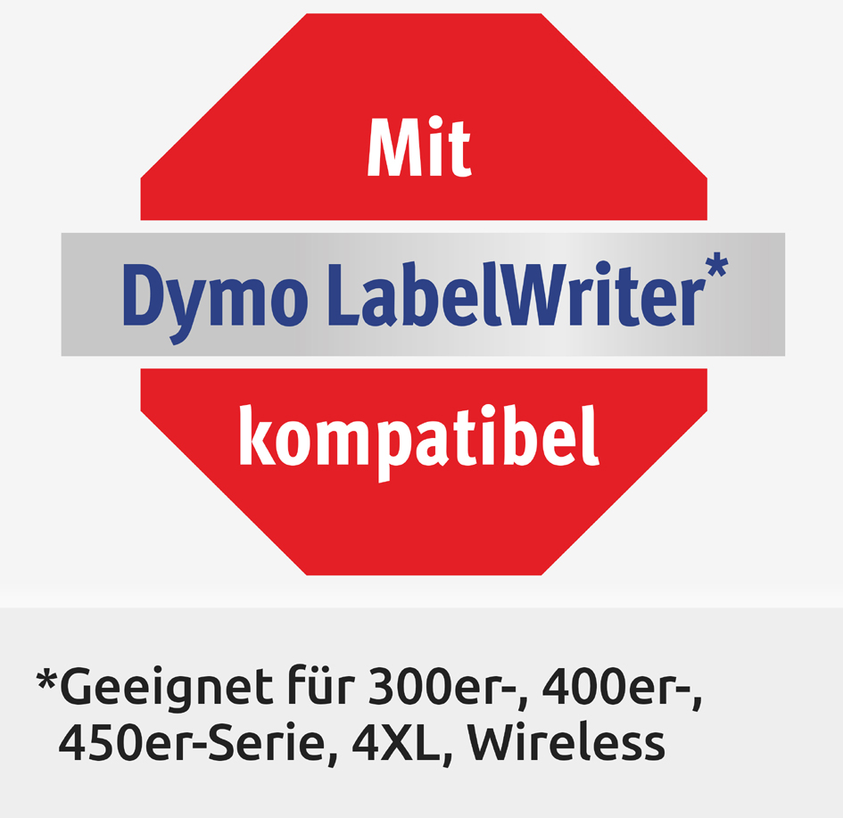 Bild von AVERY Zweckform Rollenetiketten, 101 x 54 mm, Großpackung Versand-Etiketten für DYMO LW330T/LW400 Serie/LW450 Serie, - 1 Stück (AS0722420)