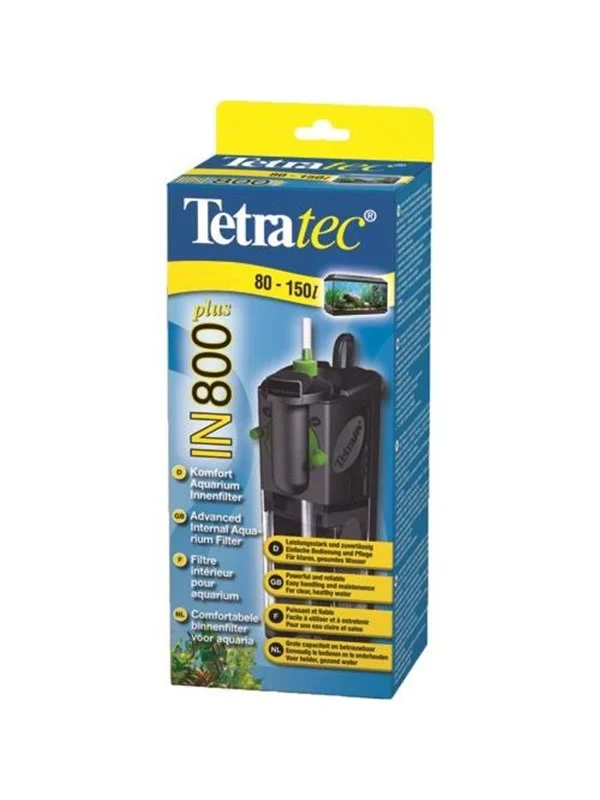 Bild von Tetra IN 800 plus Aquarium Innenfilter - Filter für klares und gesundes Wasser, mechanische, biologische und chemische Filterung, geeignet für Aquarien mit 80 - 150 Liter