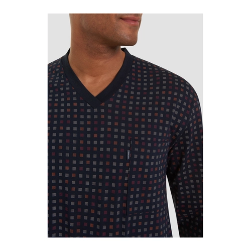Bild von Ammann Herren Schlafanzug "Org Cube SA" - Nightblue
