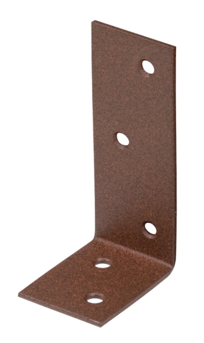 Bild von Alberts Holzkonstruktionsbeschlag Produkte Balkenwinkel DURAVIS® 40x80x30 mm, Duplexbeschichtet, mit versenkten Schraublöchern