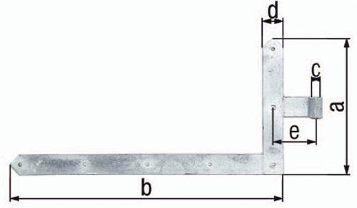 Bild von Alberts 312947 Tor-Winkelband | in den Ausführungen für Tore, Garagentore und Rahmentore | feuerverzinkt | Rolle Ø20 mm | Größe 600 x 1000 mm