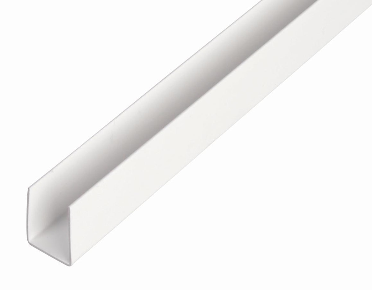 Bild von Alberts® U-Profil, Kunststoff, versch. Größen-1 m-Schwarz-18 x 10 mm