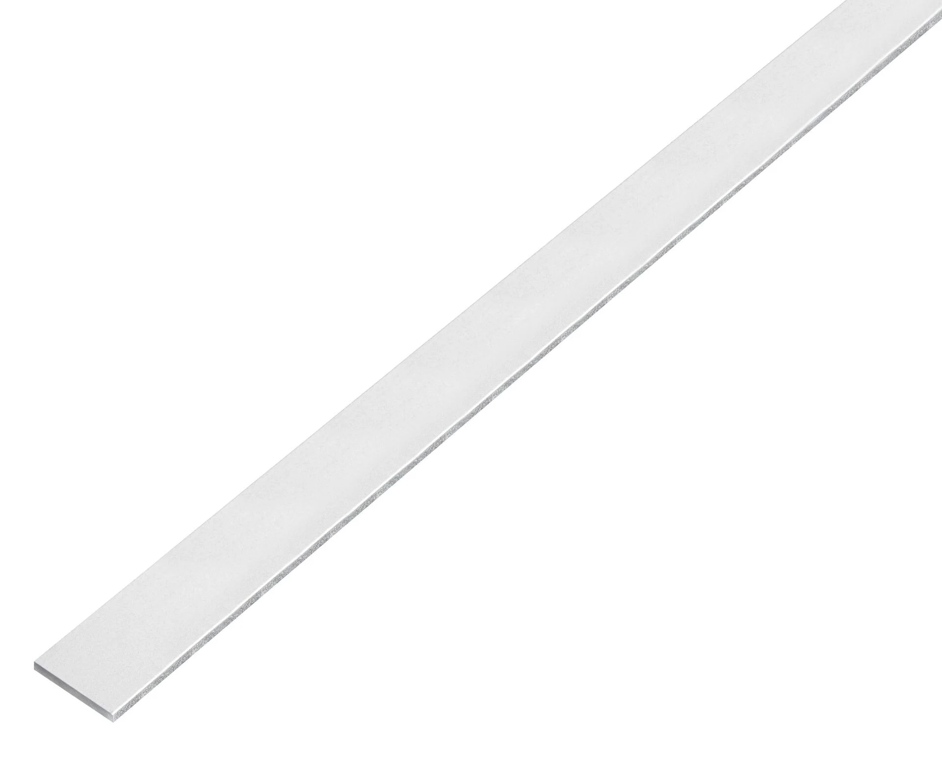 Bild von Flachstange Selbstklebend Alu Kugelgestrahlt Silber 20 mm x 2 mm x 1000 mm
