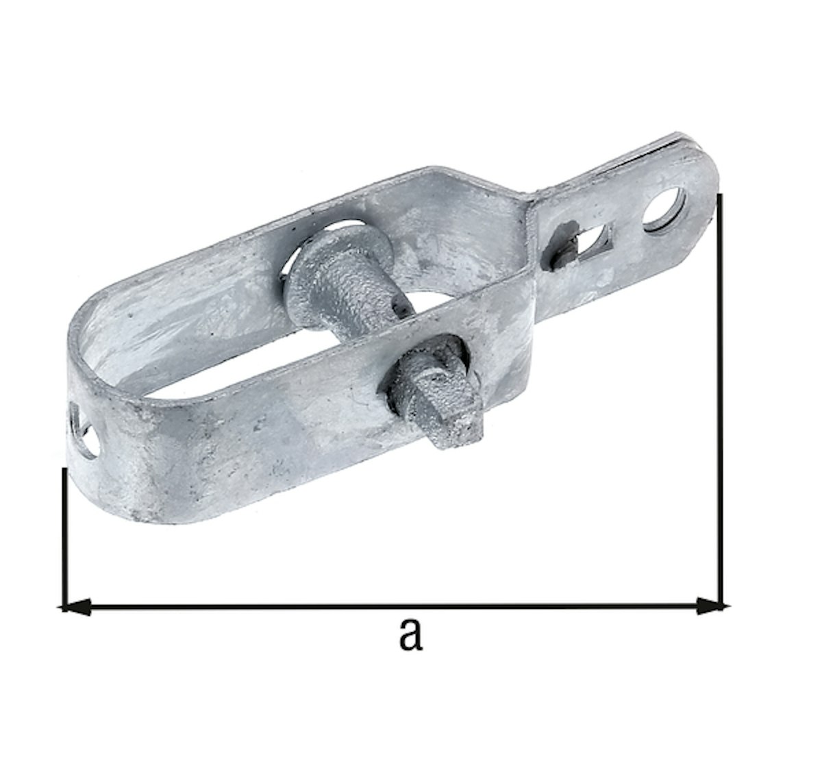 Bild von Alberts® Drahtspanner mit Stahlnuss, verzinkt, grün Kst.b., Gesamtlänge 100 mm, Größe 2 610692