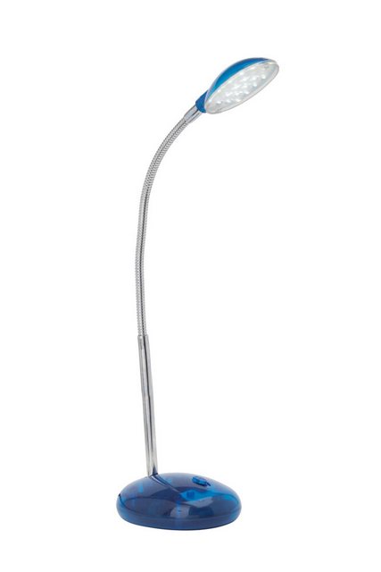 Bild von BRILLIANT Lampe Timmi LED Tischleuchte transparent/blau 1x 2W LED integriert, (100lm, 6000K) Mit Druckschalter an der Basis