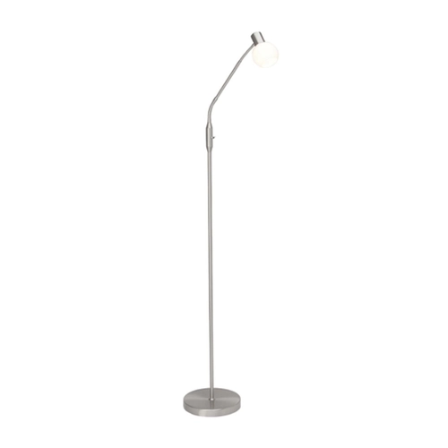 Bild von LED Stehleuchte Philo in Silber und Weiß 4W 400lm