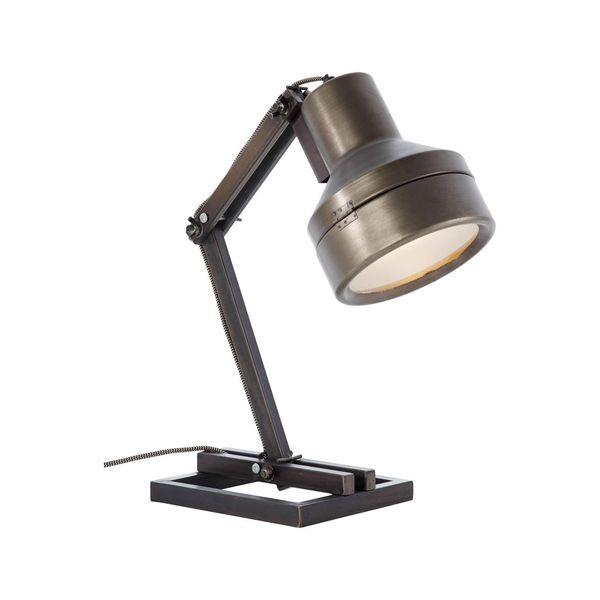 Bild von BRILLIANT Lampe Hardwork Tischleuchte schwarz stahl 1x A60, E27, 28W, geeignet für Normallampen (nicht enthalten) Mit Schnurzwischenschalter