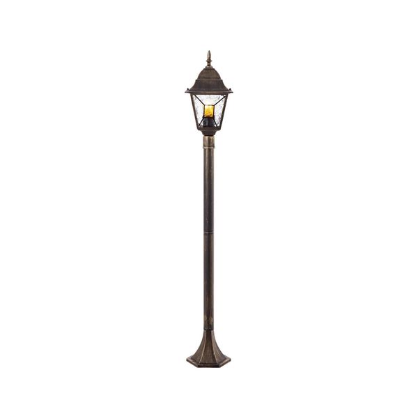 Bild von Brilliant | Janel Außenstandleuchte 120cm schwarz gold | 1x A60, E27, 60W, geeignet für Normallampen (nicht enthalten)
