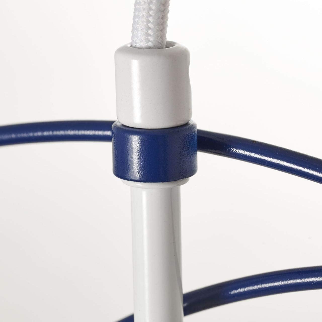 Bild von BRILLIANT Lampe Ezra Pendelleuchte 31cm hellblau/weiß 1x A60, E27, 60W, geeignet für Normallampen (nicht enthalten) Kabel kürzbar