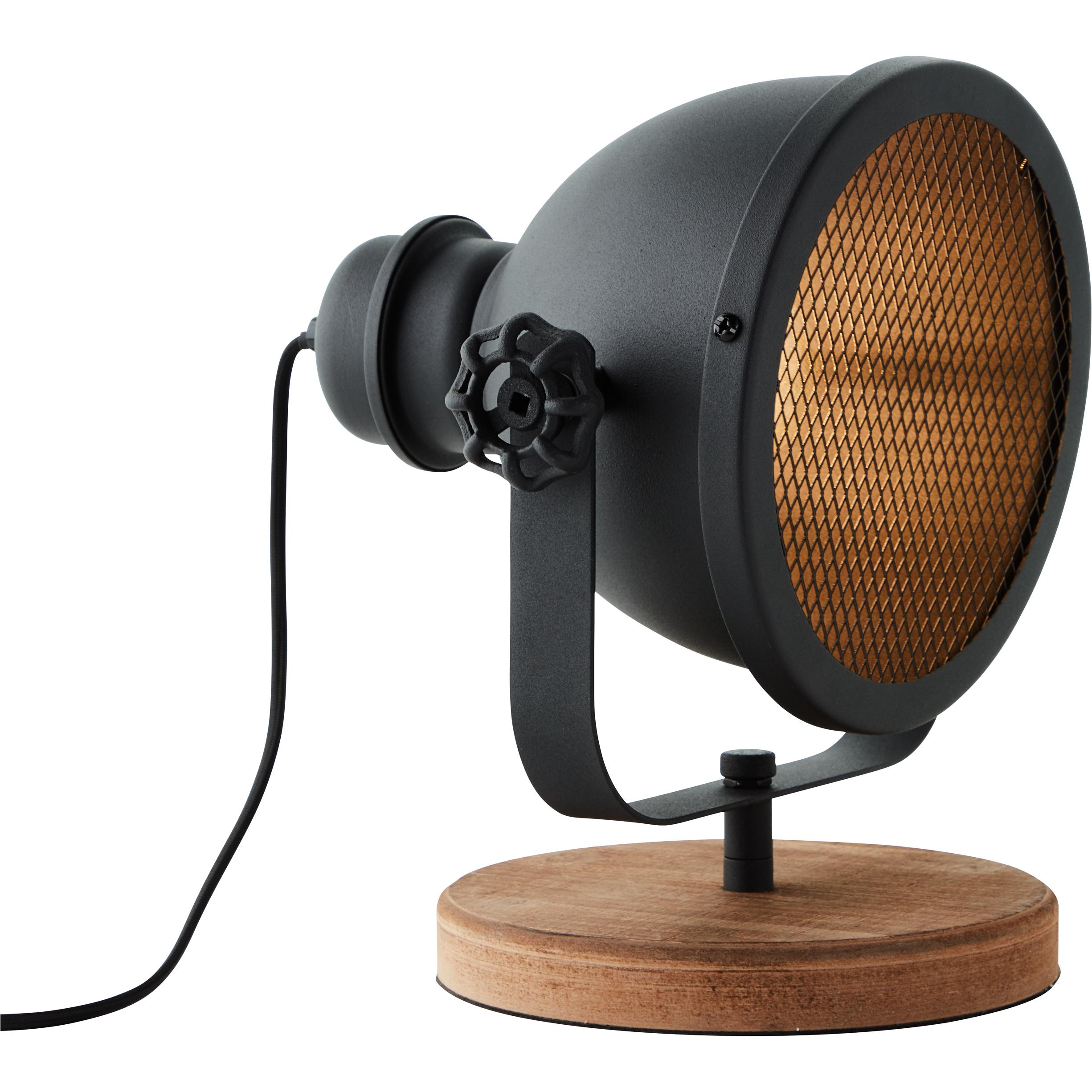 Bild von Brilliant Kiki HK19246S76 Tischlampe E27 Schwarz (korund), Holz