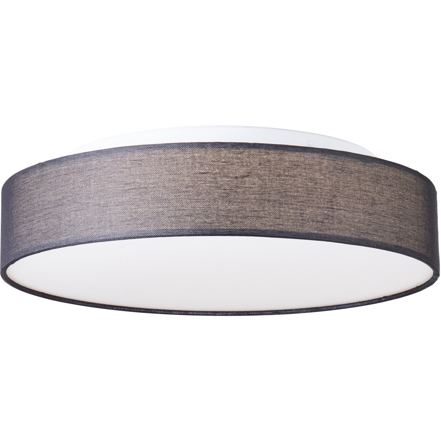 Bild von Brilliant Penley LED Wand- und Deckenleuchte 47cm schwarz/weiß, Metall/Textil/Kunststoff, 1x 24 W LED integriert, (Lichtstrom: 2500lm, Lichtfarbe: 3000-6500K)