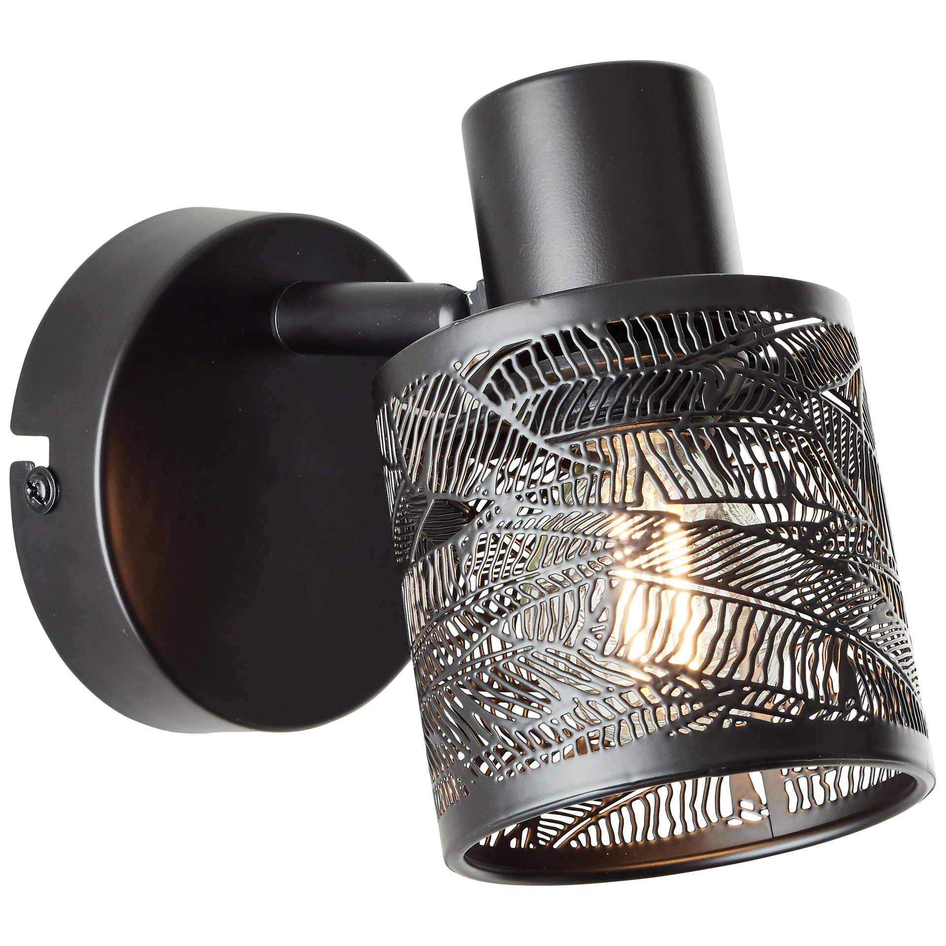 Bild von Brilliant, Wandleuchte + Deckenleuchte, Bano Wandspot schwarz matt (E14)