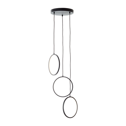 Bild von LED Pendelleuchte Chaumont in Schwarz 3x 8W 3100lm rund