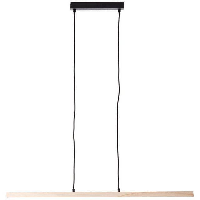 Bild von Brilliant LED Pendelleuchte Arion, LED fest integriert, Warmweiß, aus Holz, 150 cm Höhe, 103 cm Breite, 2400 lm, 3000 K
