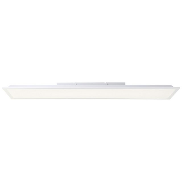 Bild von Brilliant Aufbauleuchte Briston, LED fest integriert, Neutralweiß, LED Deckenaufbau-Paneel, 100 x 25 cm, 2700 lm, 4000 K, Aluminium, weiß