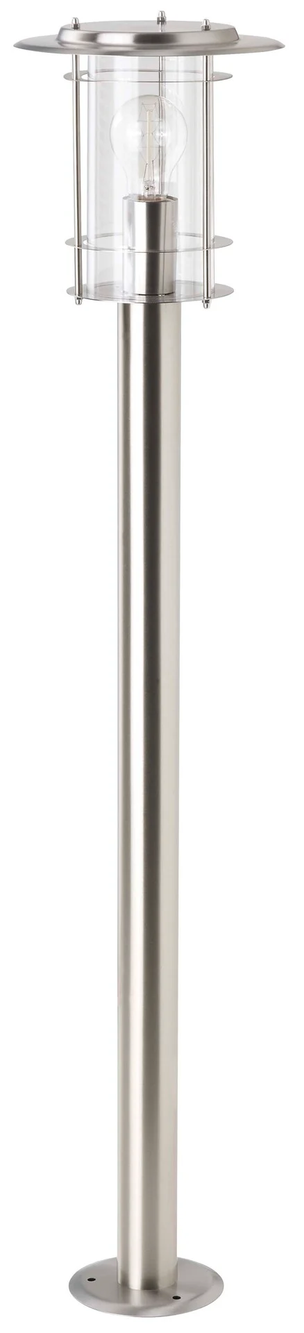 Bild von BRILLIANT Lampe York Außenstandleuchte edelstahl 1x A60, E27, 40W, geeignet für Normallampen (nicht enthalten) IP-Schutzart: 44 - spritzwassergeschützt