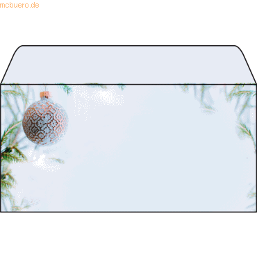 Bild von Weihnachtsumschlag "Winter Mood", 50 Umschläge ohne Fenster, DIN Lang, Inkjet- & Laserdrucker