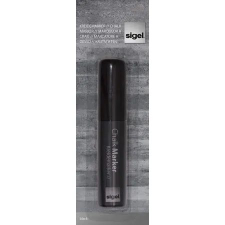 Bild von Sigel Whiteboard Marker Kreidemarker 150 Keilspitze 5-15 mm schwarz