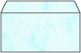 Bild von sigel Umschlag, DIN lang, 90 g-qm, gummiert, Marmor blau mit Innendruck, geeignet für Inkjet-Laser-Kopierer (DU170)