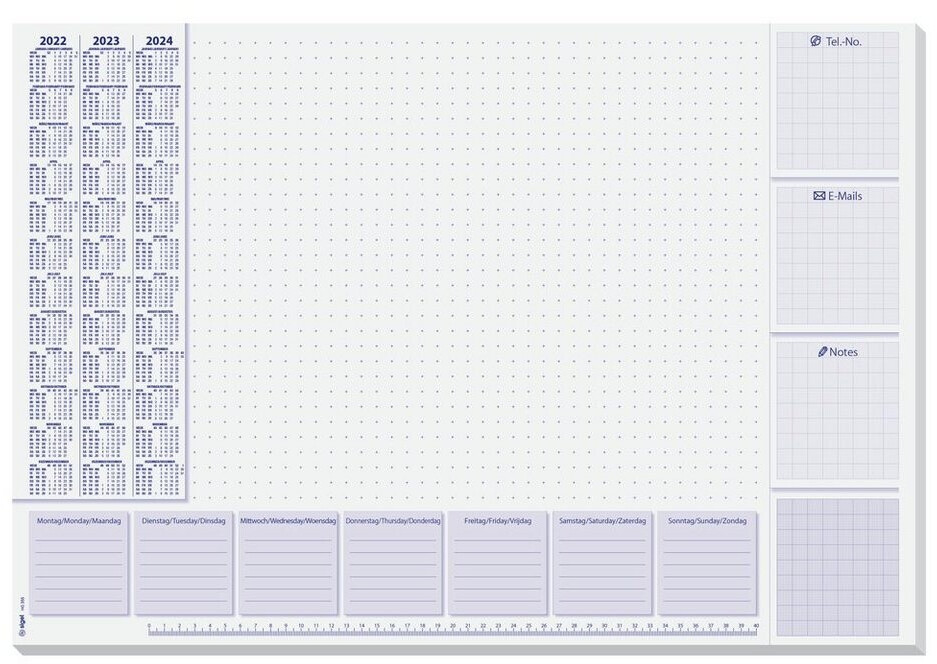 Bild von sigel Papier-Schreibunterlage Lilac, 595 x 410 mm - für den Markt: D - L - A - CH (HO355)