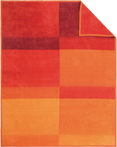 Bild von IBENA Decke »Granada«, BxL: 150 x 200 cm, Baumwolle/Synthetikfaser (PES) - orange