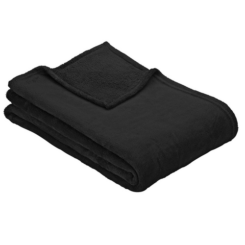 Bild von Wohndecke Uni Fleecedecke Olbia, IBENA, einfarbig schick, Kuscheldecke