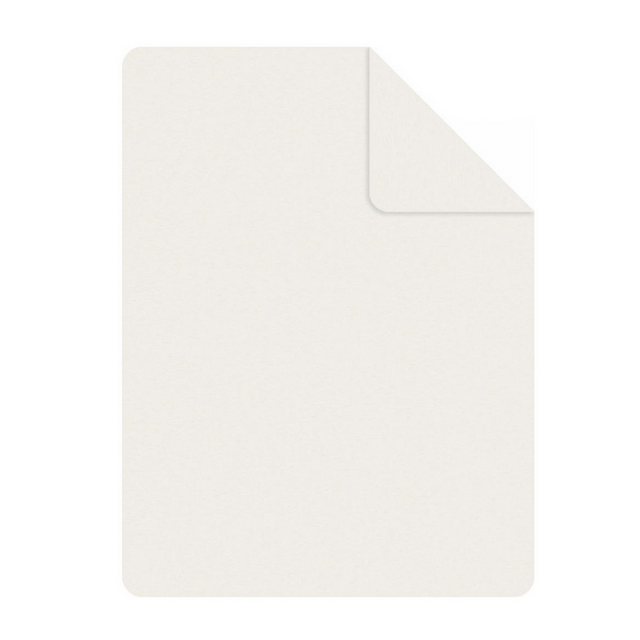 Bild von Wohndecke Ibena Wohndecke uni Doubleface Decke 2340-112 wollweiß 150x200, IBENA