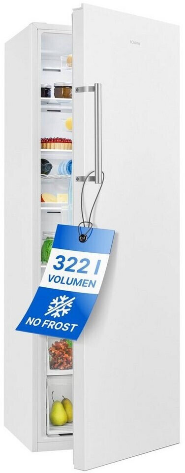 Bild von Bomann® Kühlschrank ohne Gefrierfach | 322L | 172cm Kühlschrank | Schnellkühlfunktion | MultiAirflow für gleichmäßige Kühlung | Getränkekühlschrank | 5 Ablagen | Türanschlag wechselbar | VS 7345 weiß